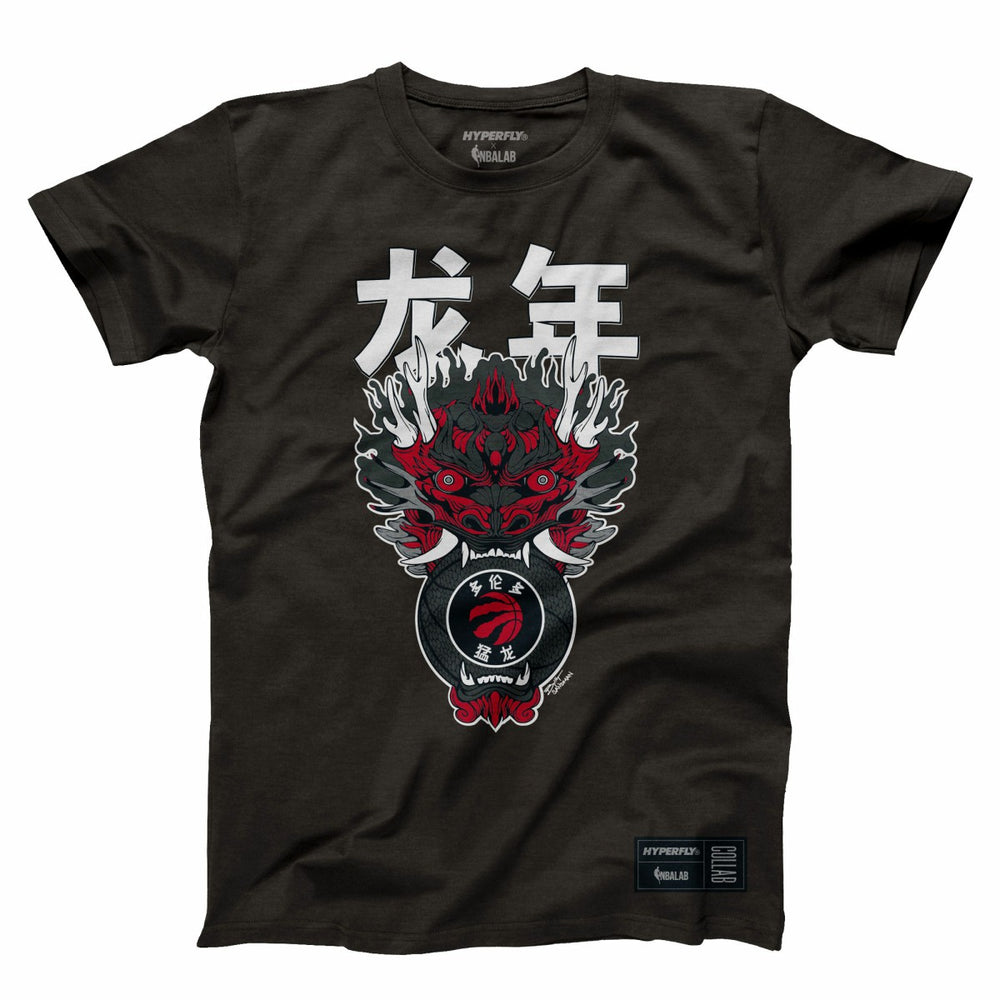 Toronto Raptors Hyperfly Unisex Year of the Dragon Lunar New Year Collection T-Shirt Heather Black - NBA