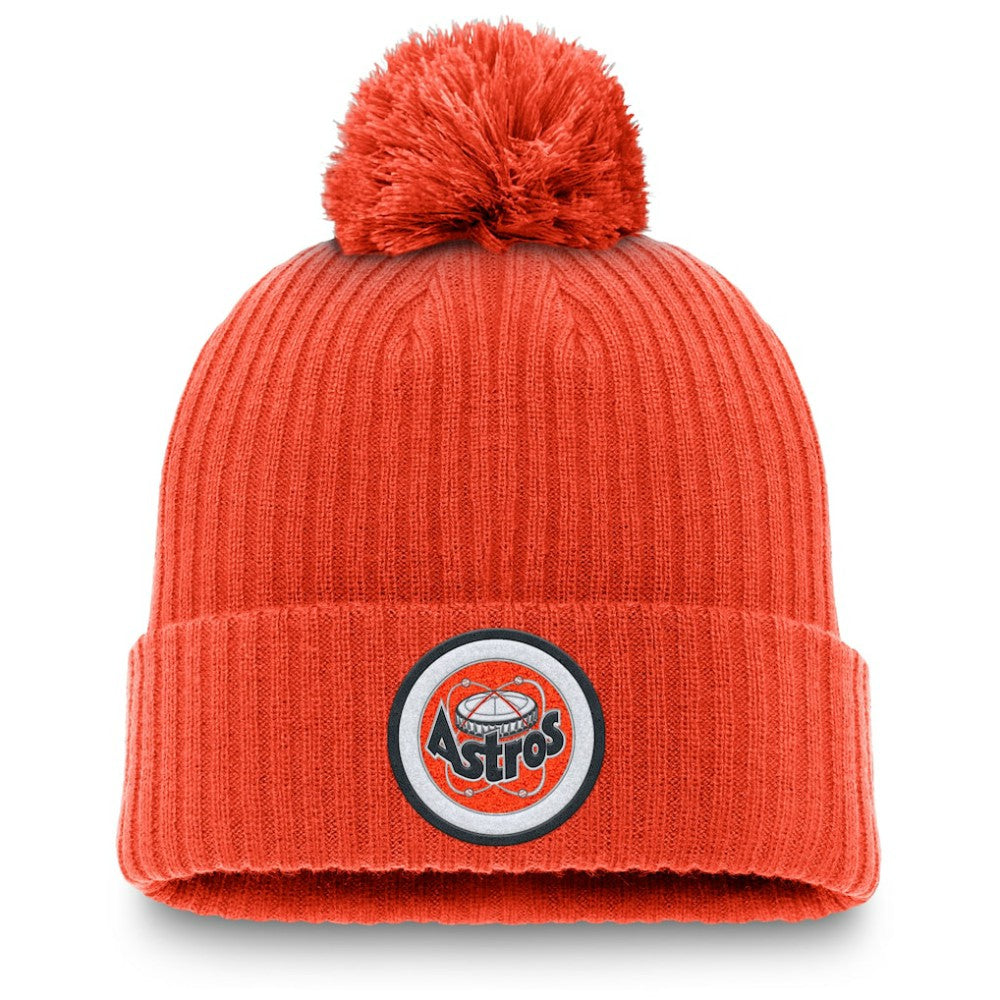 Houston Astros Nike Cooperstown Collection Patch Cuffed Knit Hat with Pom - MLB