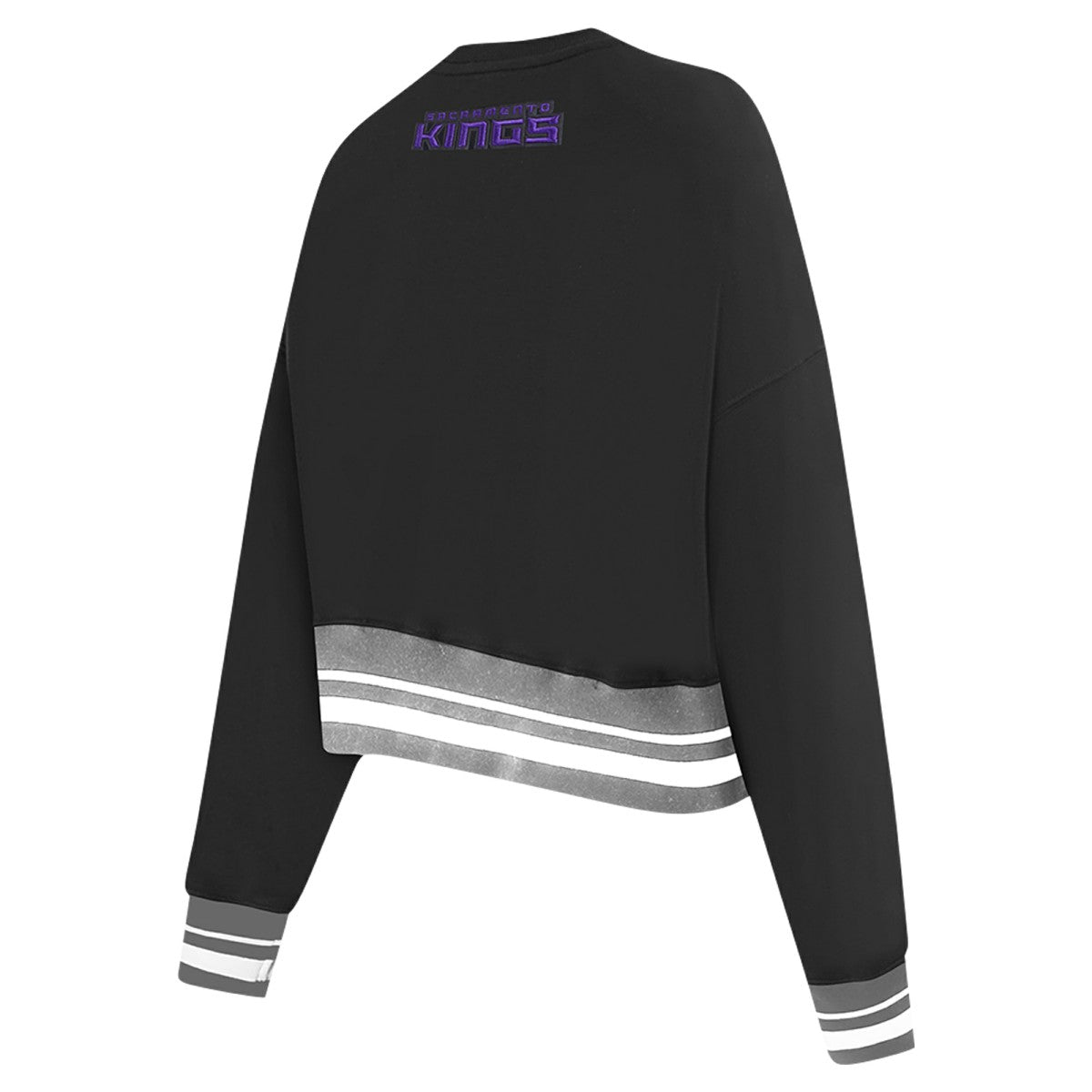 Sacramento Kings Pro Standard Women's Area Code Cropped Pullover Sweatshirt Black - NBA