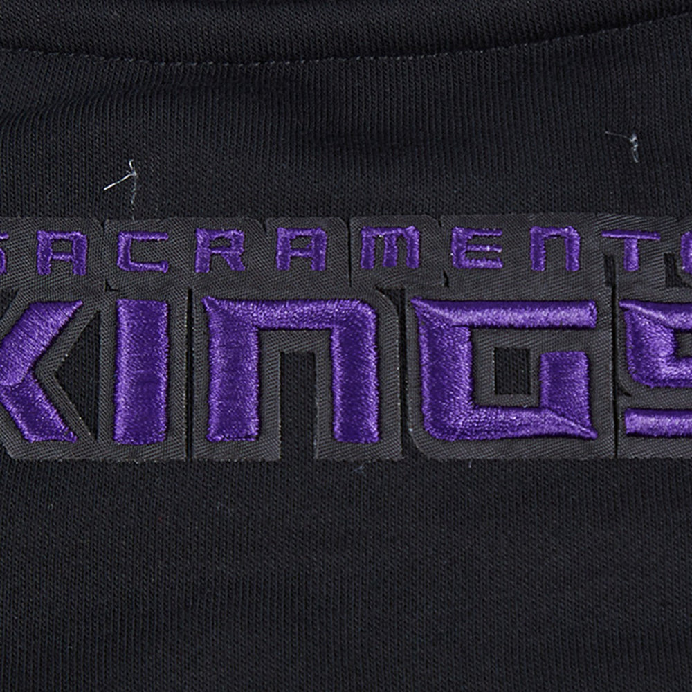 Sacramento Kings Pro Standard Women's Area Code Cropped Pullover Sweatshirt Black - NBA
