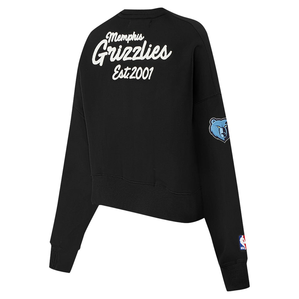 Memphis Grizzlies Pro Standard Women's Paint The City Cropped Pullover Sweatshirt Black - NBA