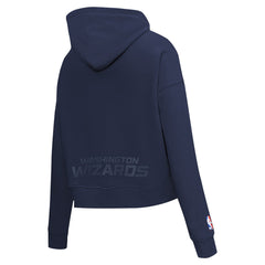 Washington Wizards Pro Standard Women's Jewels Cropped Pullover Hoodie Navy - NBA