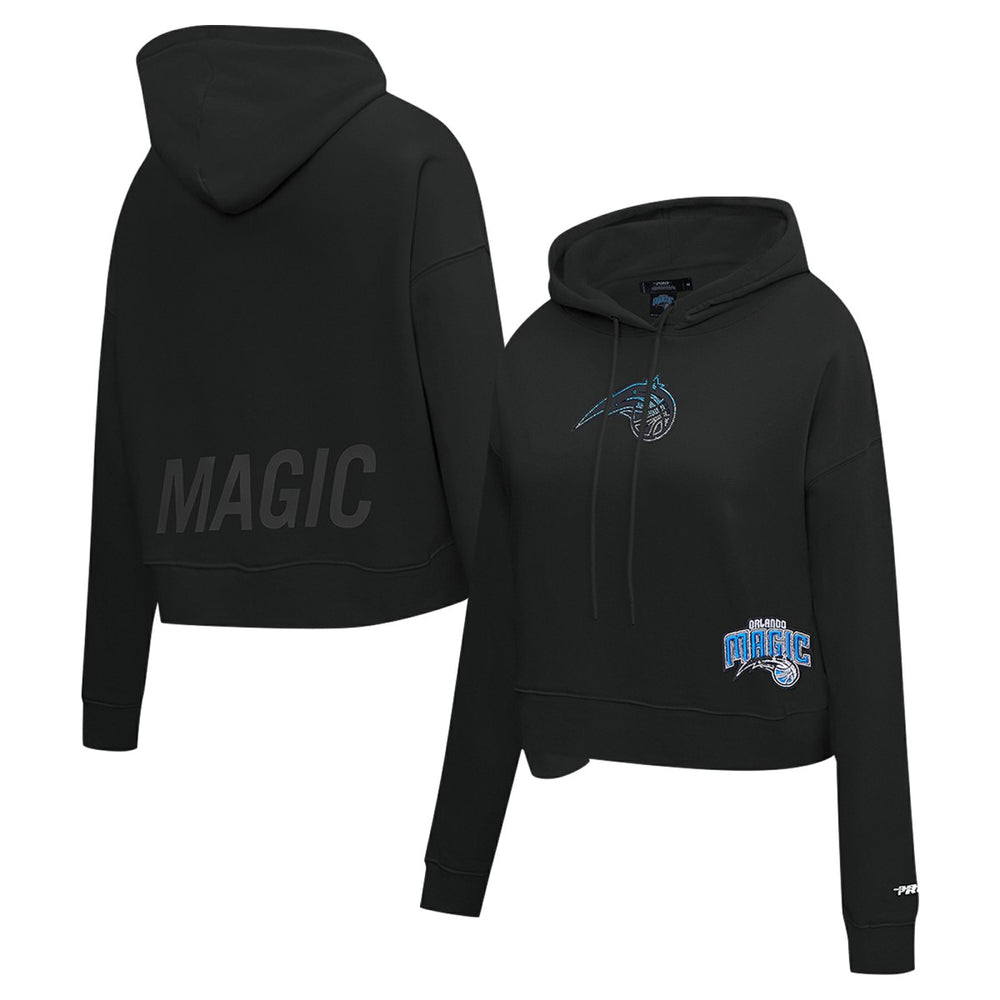 Orlando Magic Pro Standard Women's Jewels Cropped Pullover Hoodie Black - NBA