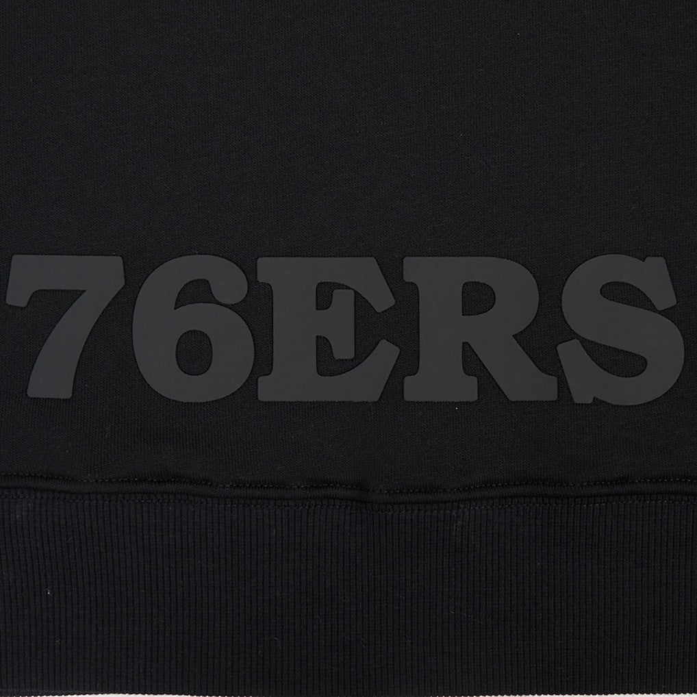 Philadelphia 76ers Pro Standard Women's Jewels Cropped Pullover Hoodie Black - NBA