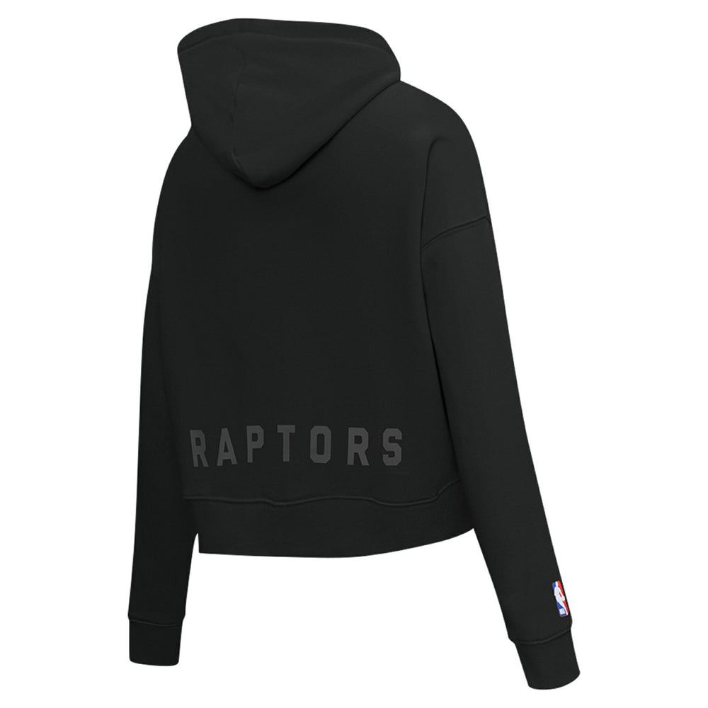 Toronto Raptors Pro Standard Women's Jewels Cropped Pullover Hoodie Black - NBA