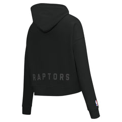 Toronto Raptors Pro Standard Women's Jewels Cropped Pullover Hoodie Black - NBA