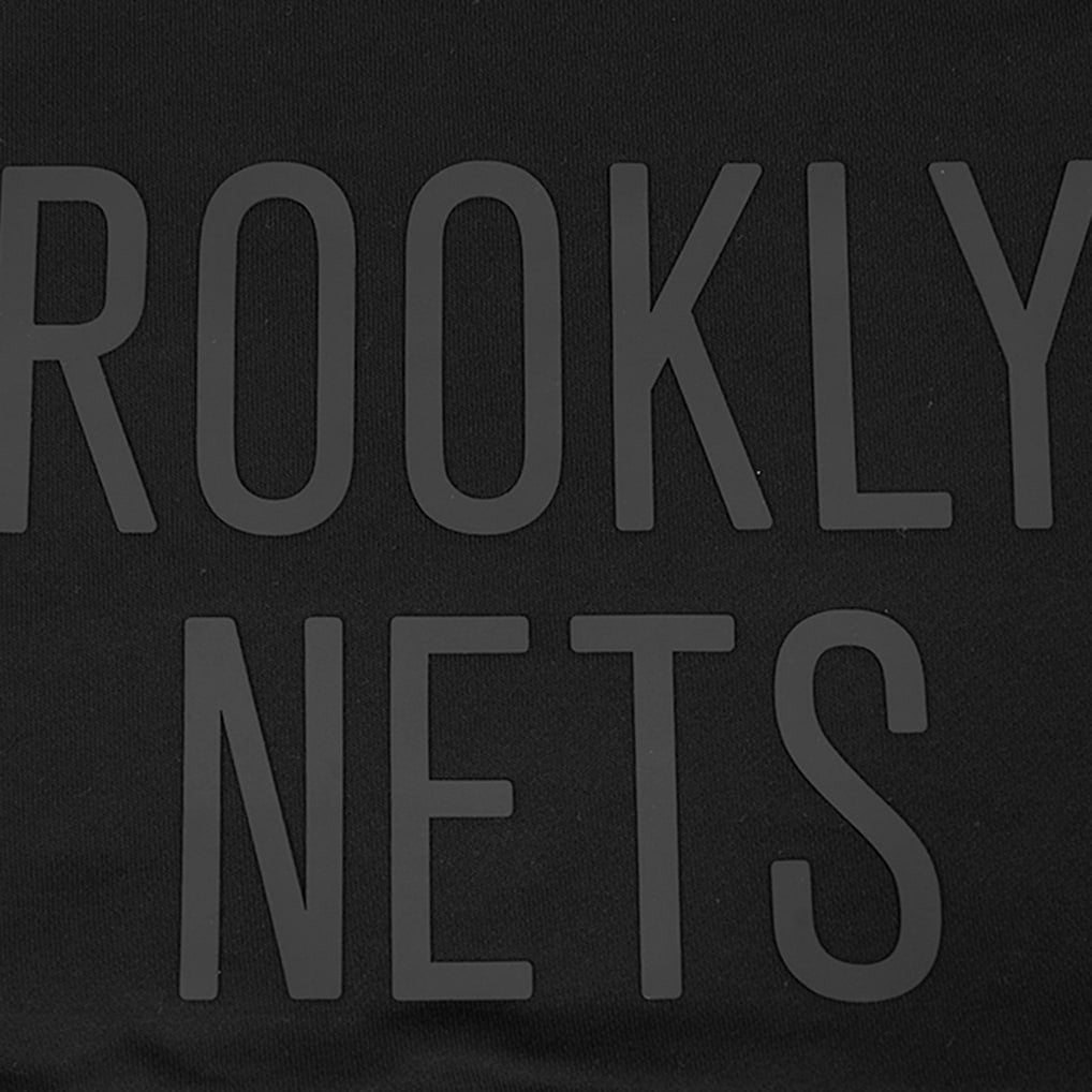 Brooklyn Nets Pro Standard Women's Jewels Cropped Pullover Hoodie Black - NBA
