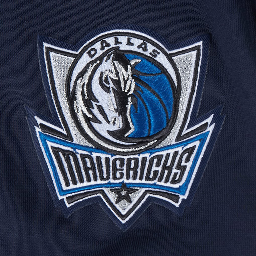 Dallas Mavericks Pro Standard Women's Jewels Cropped Pullover Hoodie Navy - NBA
