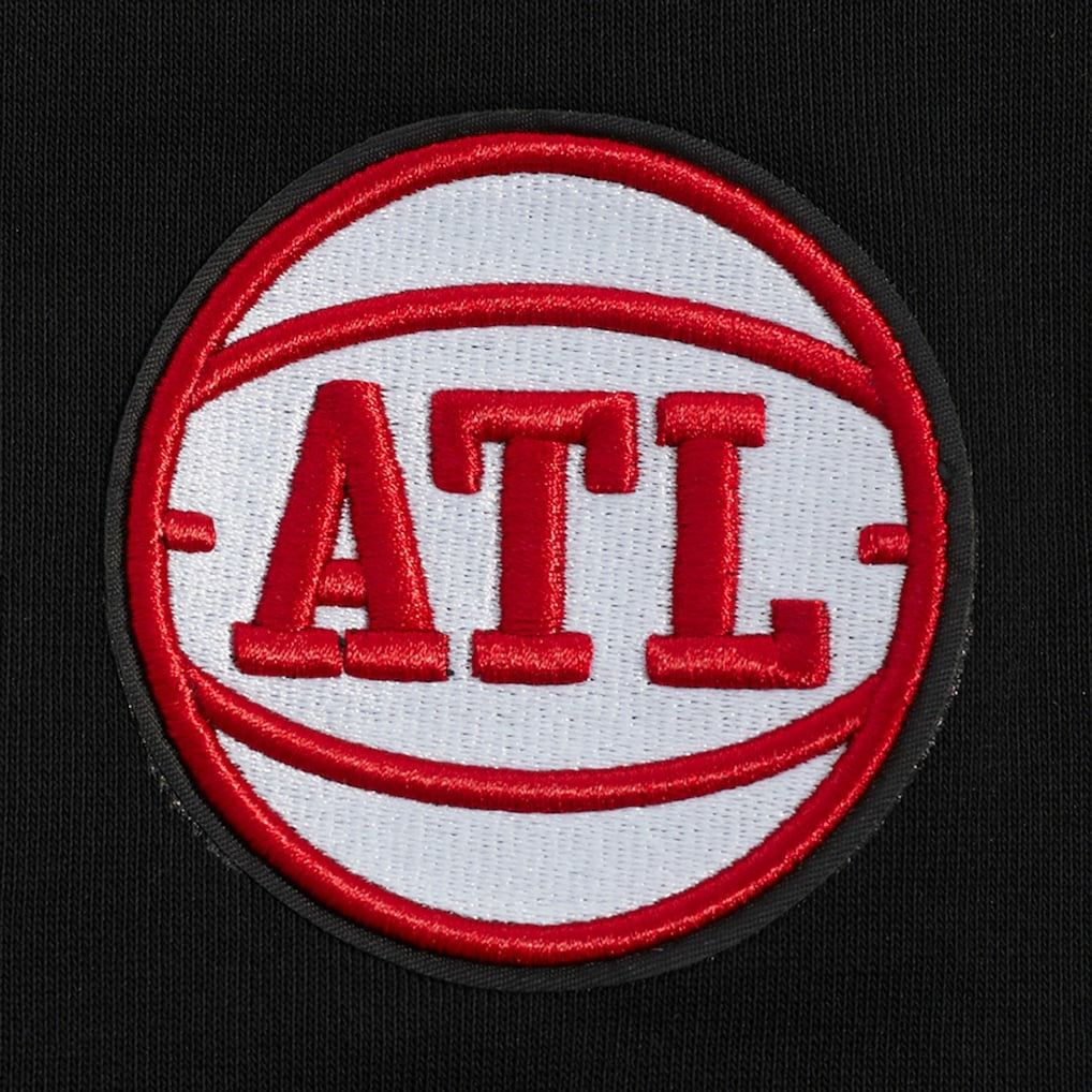 Atlanta Hawks Pro Standard Women's Jewels Cropped Pullover Hoodie Black - NBA