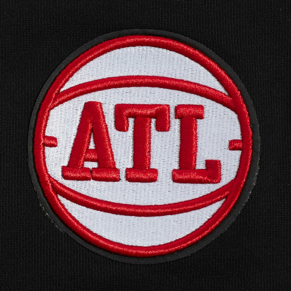 Atlanta Hawks Pro Standard Women's Jewels Cropped Pullover Hoodie Black - NBA