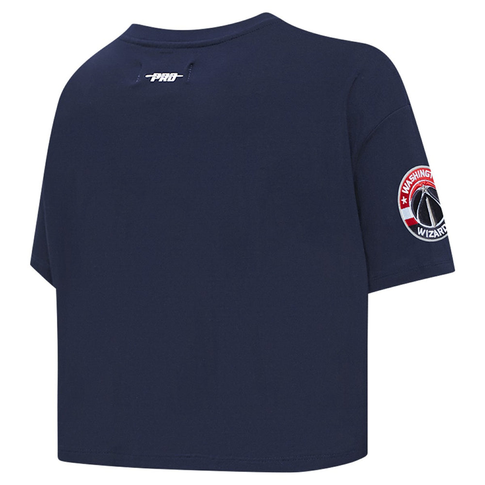 Washington Wizards Pro Standard Women's Jewels Boxy Cropped T-Shirt Navy - NBA