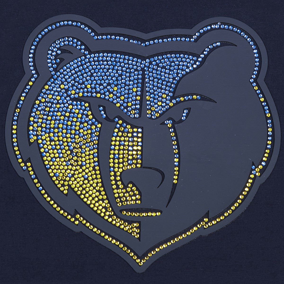 Memphis Grizzlies Pro Standard Women's Jewels Boxy Cropped T-Shirt Navy - NBA