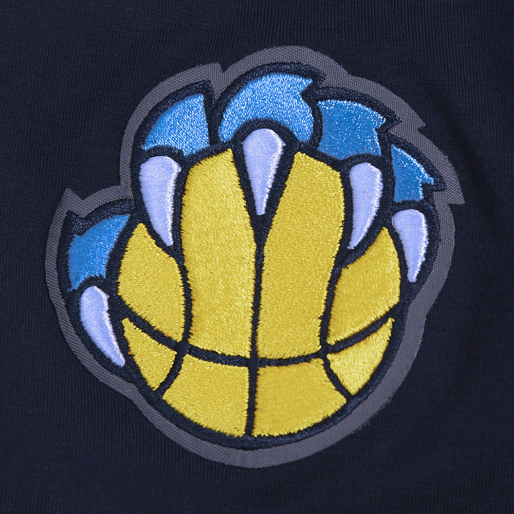 Memphis Grizzlies Pro Standard Women's Jewels Boxy Cropped T-Shirt Navy - NBA