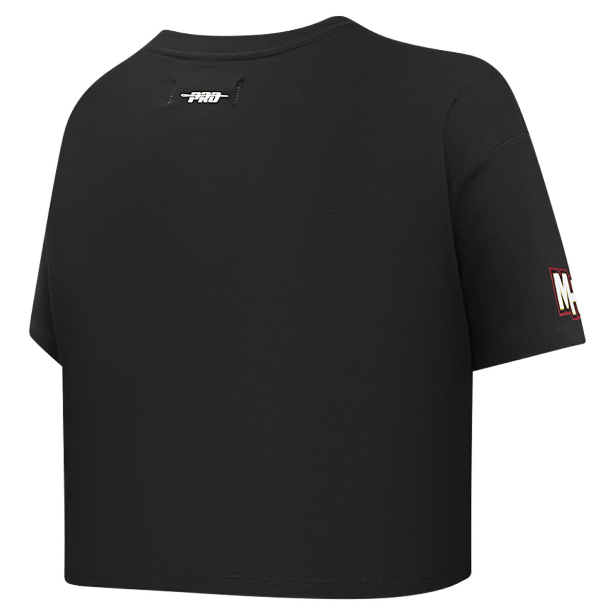 Miami Heat Pro Standard Women's Jewels Boxy Cropped T-Shirt Black - NBA