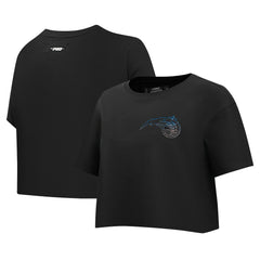 Orlando Magic Pro Standard Women's Jewels Boxy Cropped T-Shirt Black - NBA