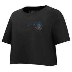 Orlando Magic Pro Standard Women's Jewels Boxy Cropped T-Shirt Black - NBA
