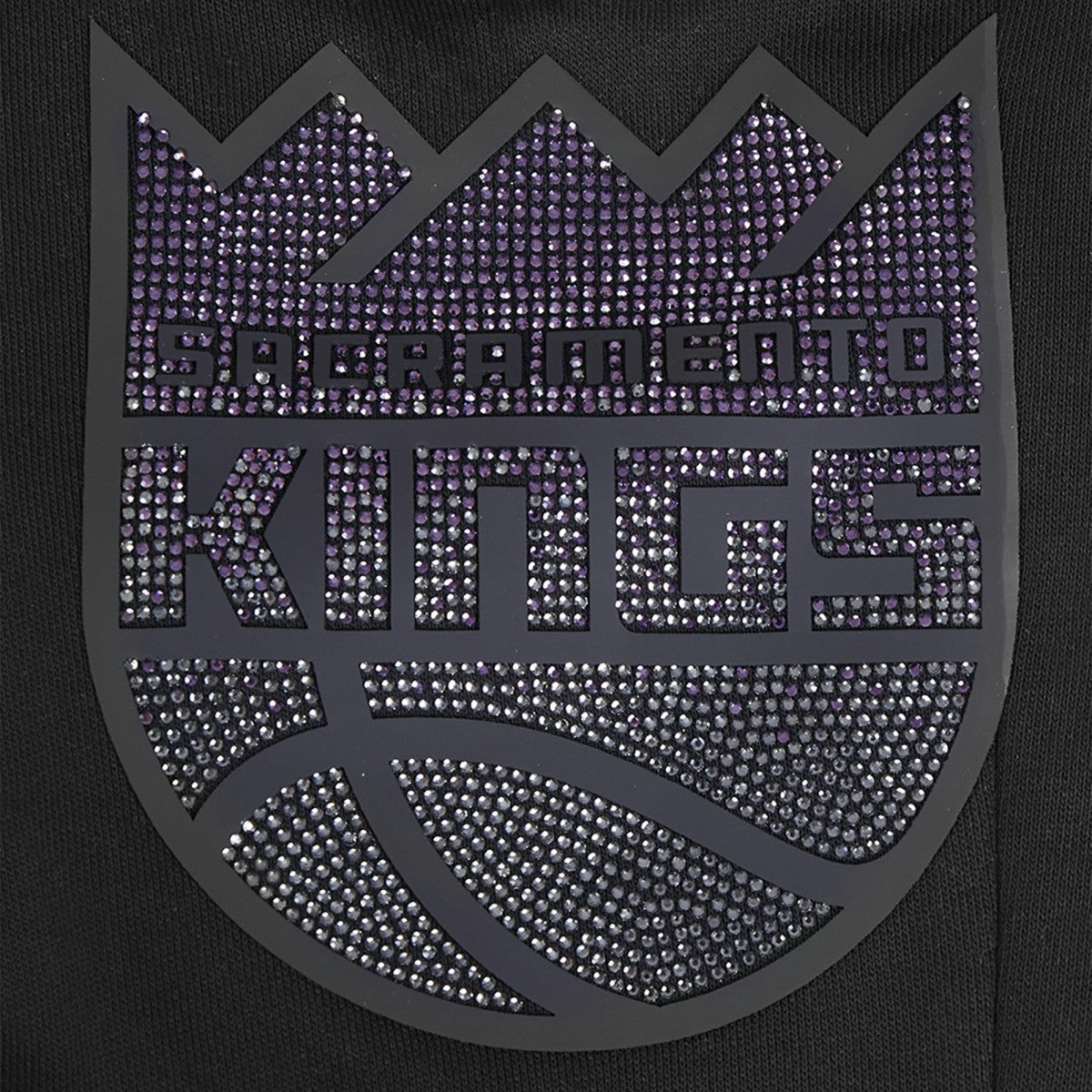 Sacramento Kings Pro Standard Women's Jewels Boxy Cropped T-Shirt Black - NBA