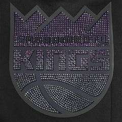 Sacramento Kings Pro Standard Women's Jewels Boxy Cropped T-Shirt Black - NBA