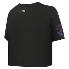Utah Jazz Pro Standard Women's Jewels Boxy Cropped T-Shirt Black - NBA