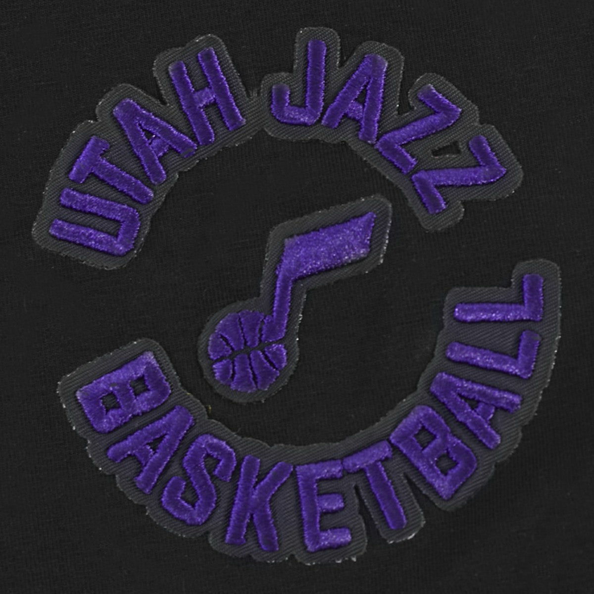 Utah Jazz Pro Standard Women's Jewels Boxy Cropped T-Shirt Black - NBA