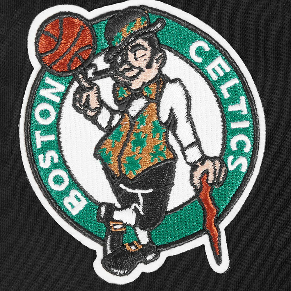 Boston Celtics Pro Standard Women's Jewels Boxy Cropped T-Shirt Black - NBA