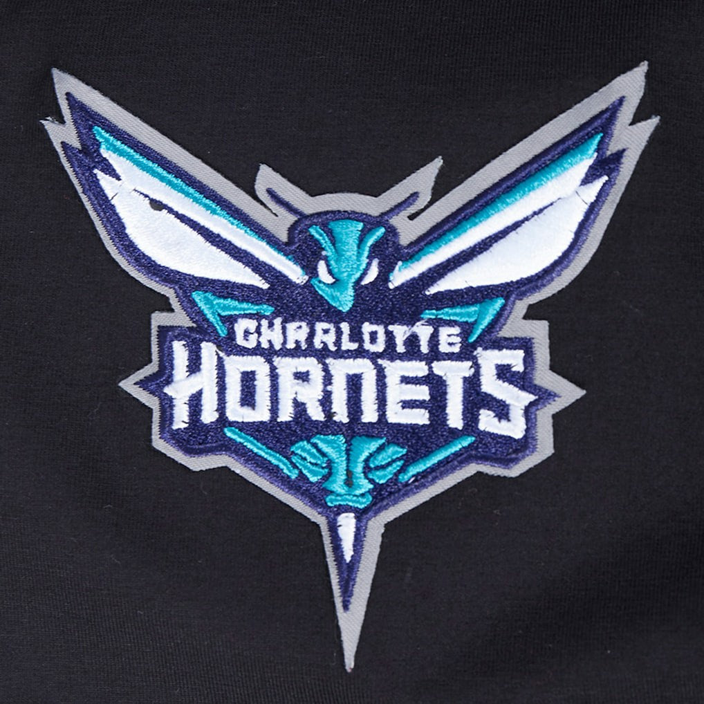 Charlotte Hornets Pro Standard Women's Jewels Boxy Cropped T-Shirt Black - NBA