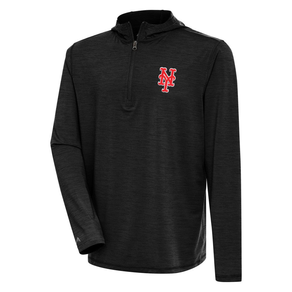 New York Mets Antigua Tidy Quarter-Zip Hoodie - MLB
