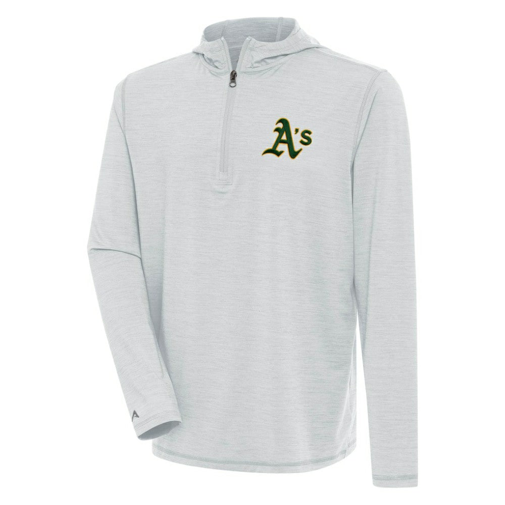Athletics Antigua Tidy Quarter-Zip Hoodie - MLB