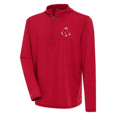 Boston Red Sox Antigua Tidy Quarter-Zip Hoodie - MLB