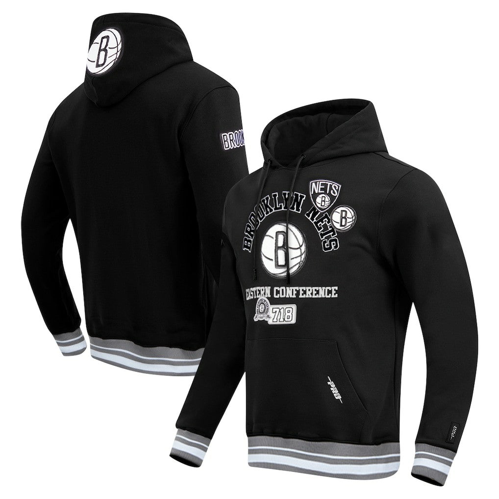 Brooklyn Nets Pro Standard Area Code Pullover Hoodie Black - NBA
