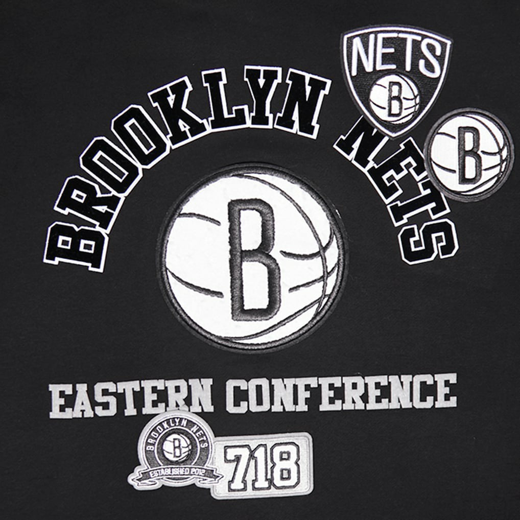 Brooklyn Nets Pro Standard Area Code Pullover Hoodie Black - NBA