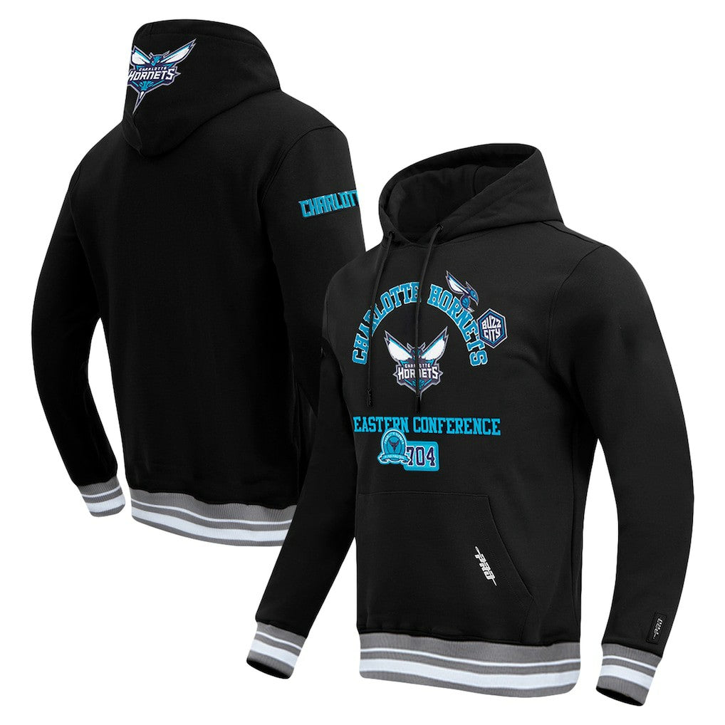Charlotte Hornets Pro Standard Area Code Pullover Hoodie Black - NBA