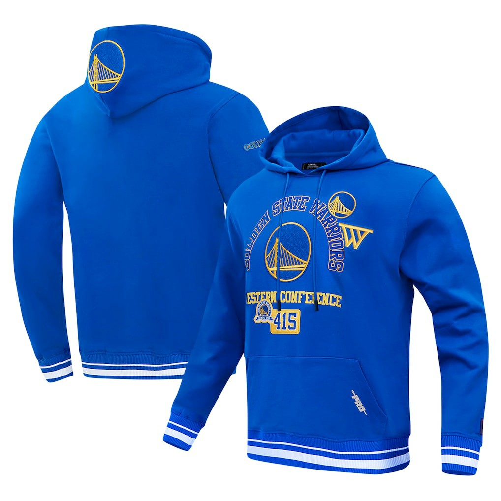 Golden State Warriors Pro Standard Area Code Pullover Hoodie Royal - NBA