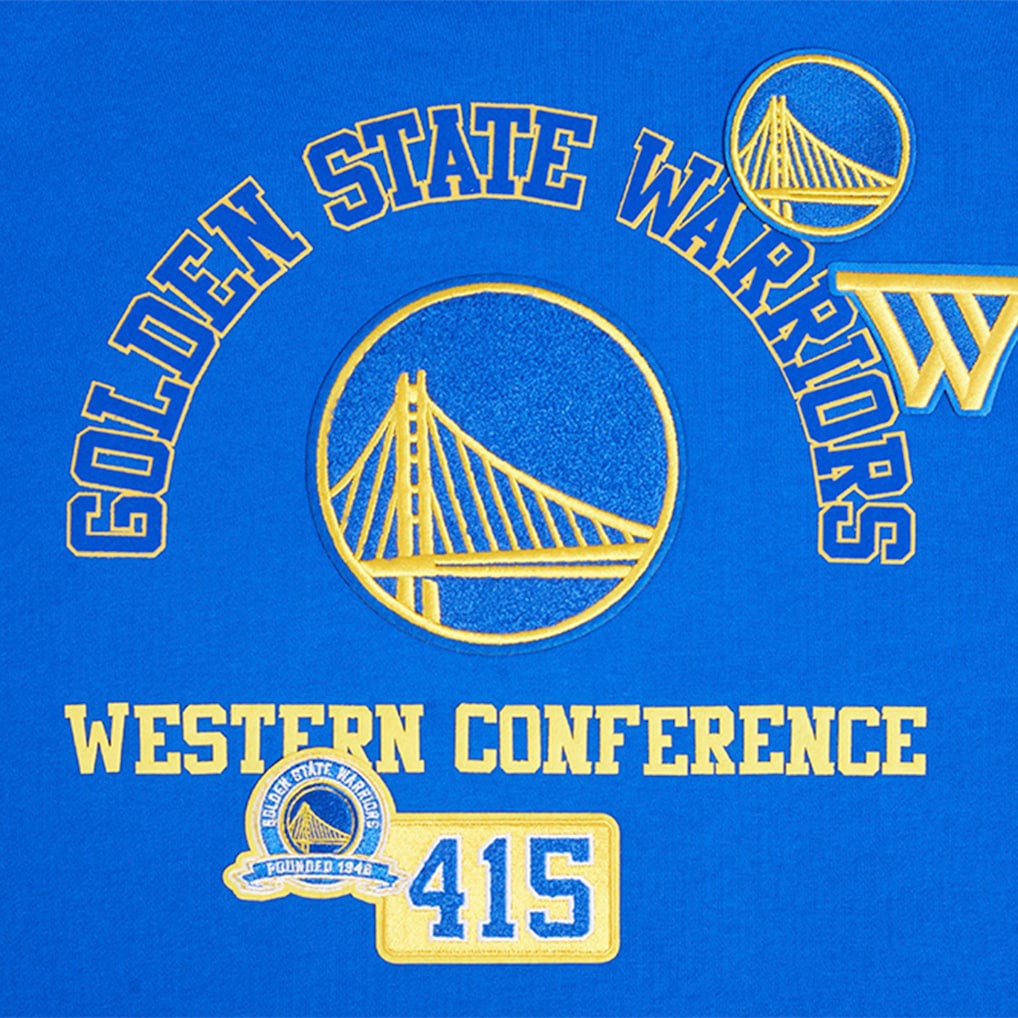 Golden State Warriors Pro Standard Area Code Pullover Hoodie Royal - NBA