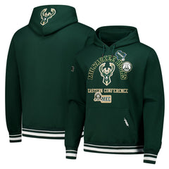Milwaukee Bucks Pro Standard Area Code Pullover Hoodie Hunter Green - NBA