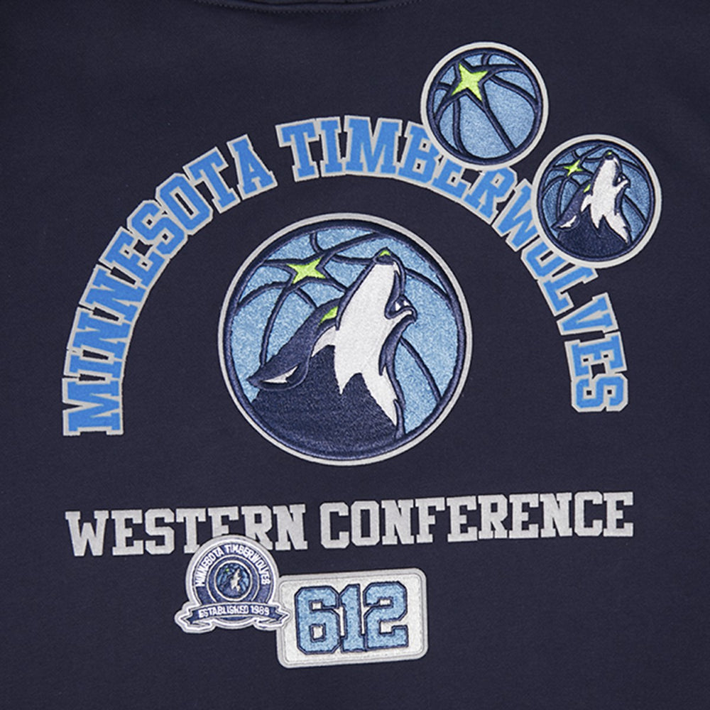Minnesota Timberwolves Pro Standard Area Code Pullover Hoodie Navy - NBA