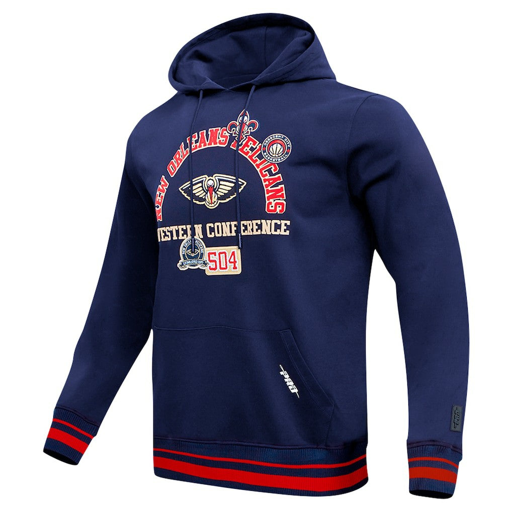 New Orleans Pelicans Pro Standard Area Code Pullover Hoodie Navy - NBA