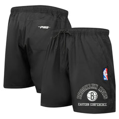 Brooklyn Nets Pro Standard Area Code Shorts Black - NBA