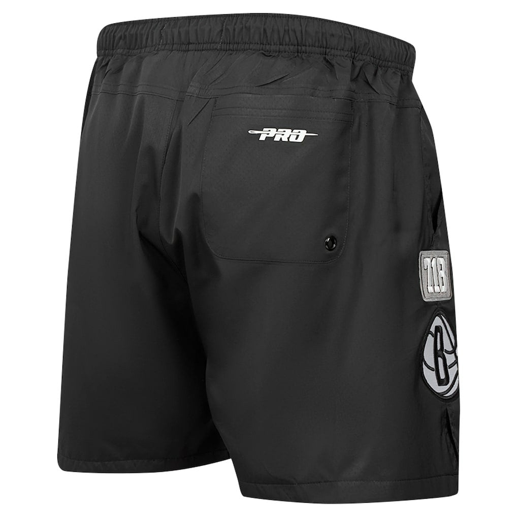 Brooklyn Nets Pro Standard Area Code Shorts Black - NBA