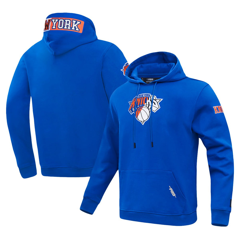 New York Knicks Pro Standard Split Logo Pullover Hoodie Blue - NBA