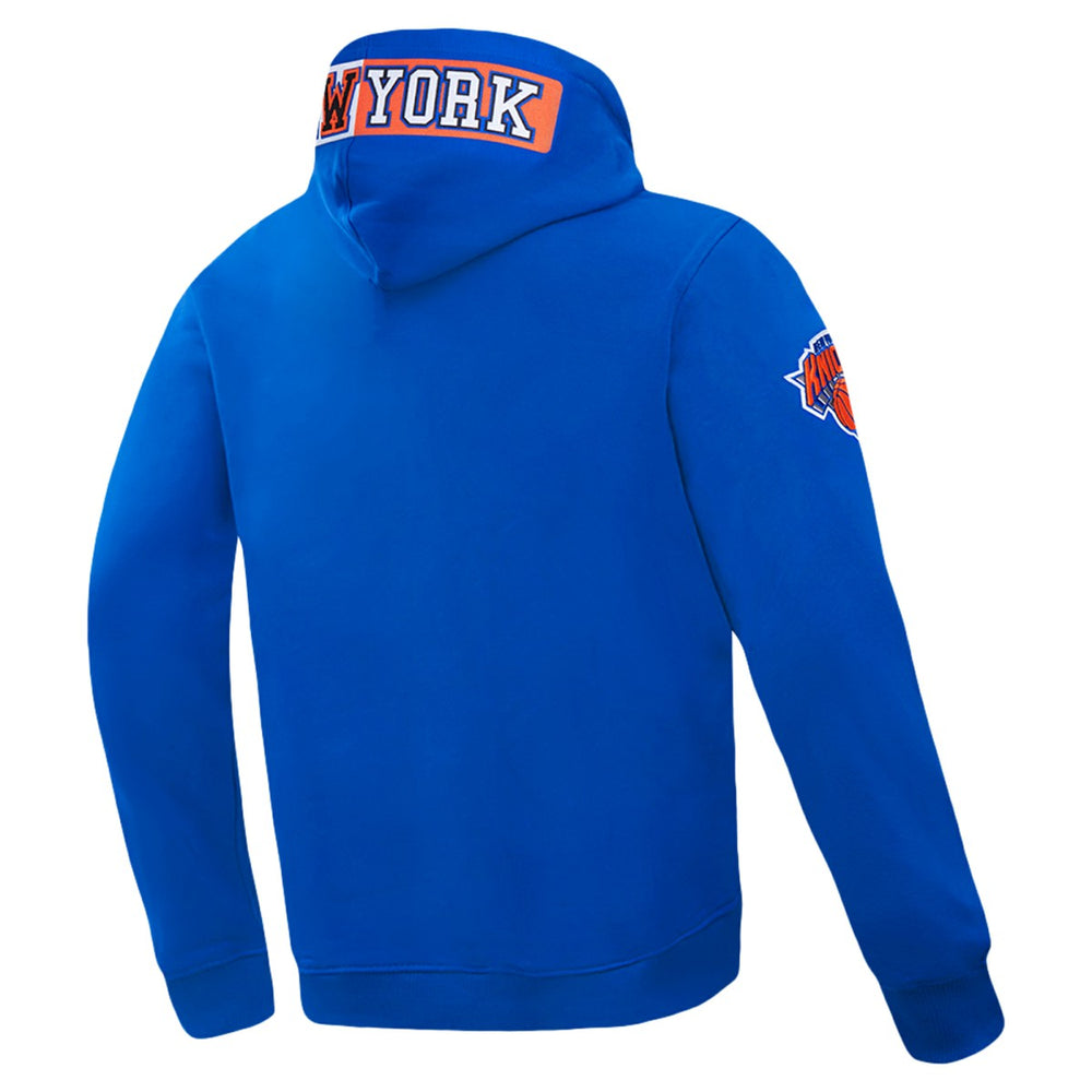 New York Knicks Pro Standard Split Logo Pullover Hoodie Blue - NBA