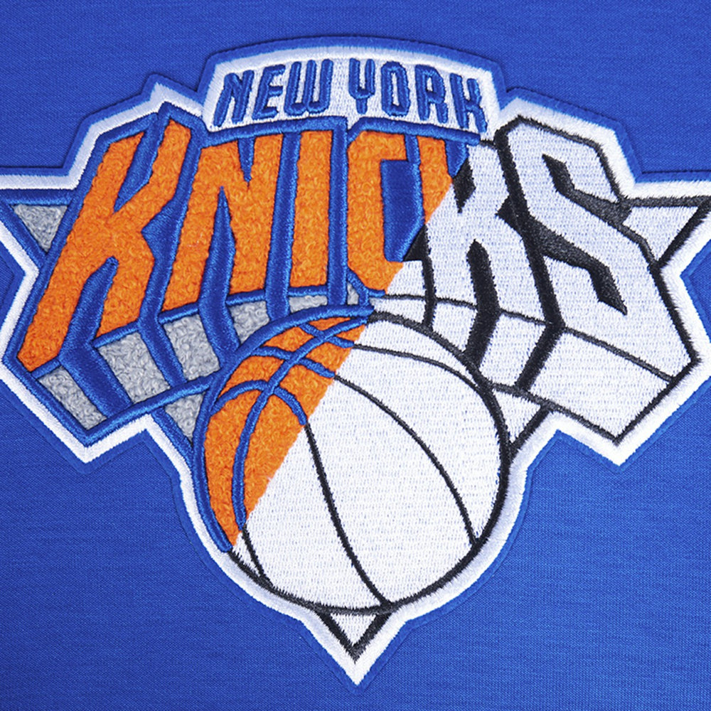 New York Knicks Pro Standard Split Logo Pullover Hoodie Blue - NBA