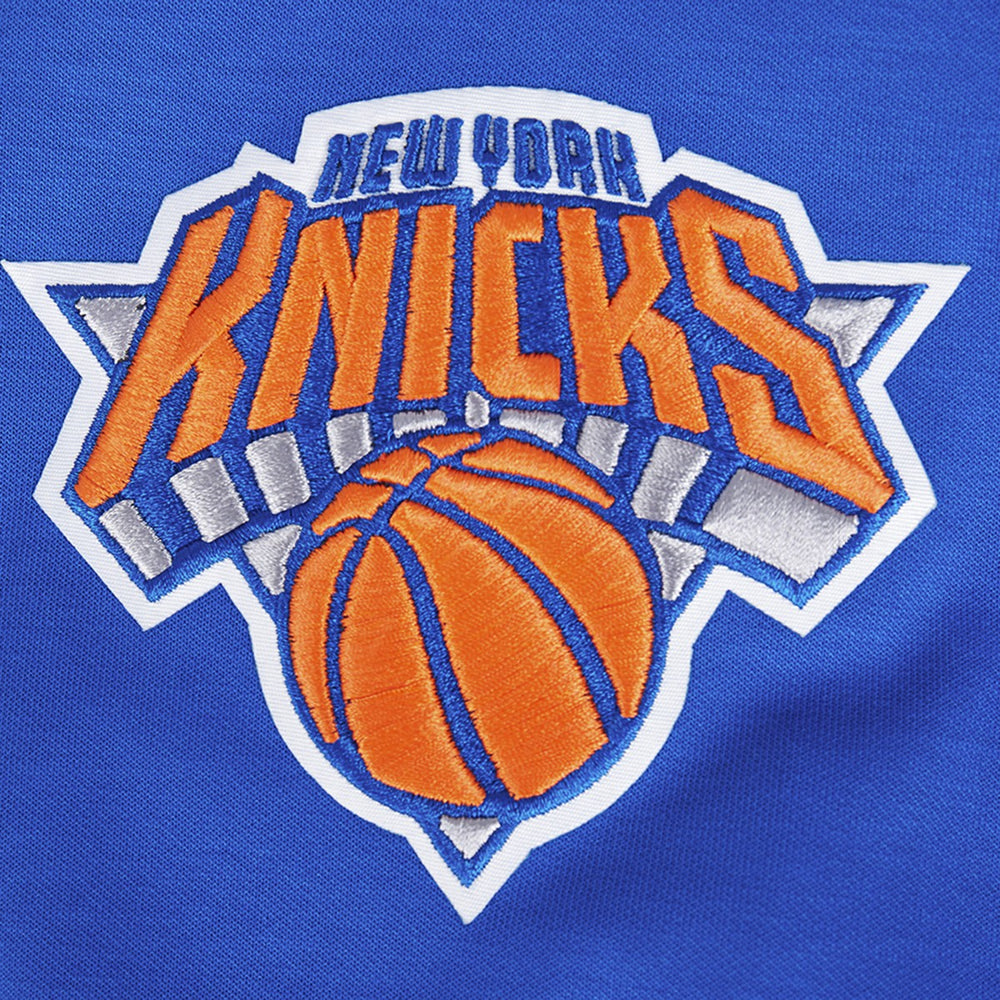 New York Knicks Pro Standard Split Logo Pullover Hoodie Blue - NBA