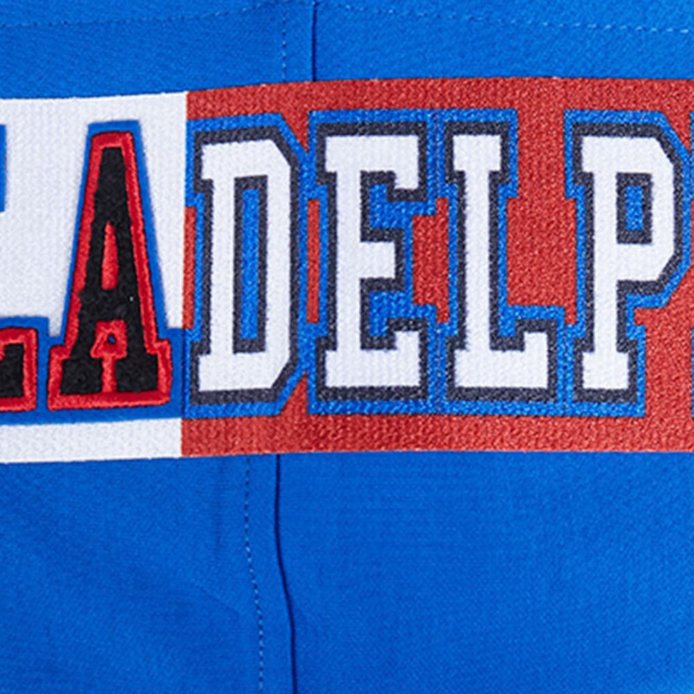 Philadelphia 76ers Pro Standard Split Logo Pullover Hoodie Royal - NBA