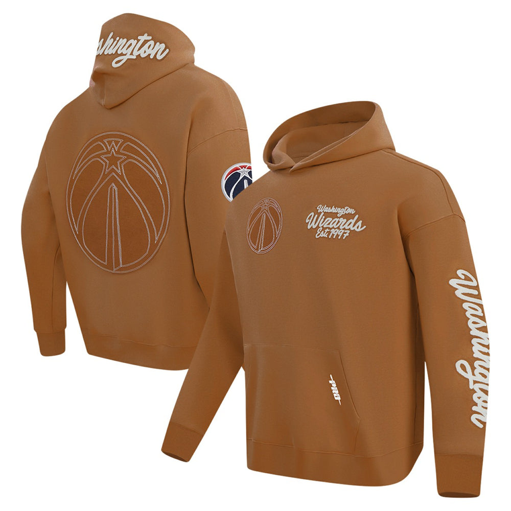 Washington Wizards Pro Standard Paint the City Drop Shoulder Pullover Hoodie Brown - NBA