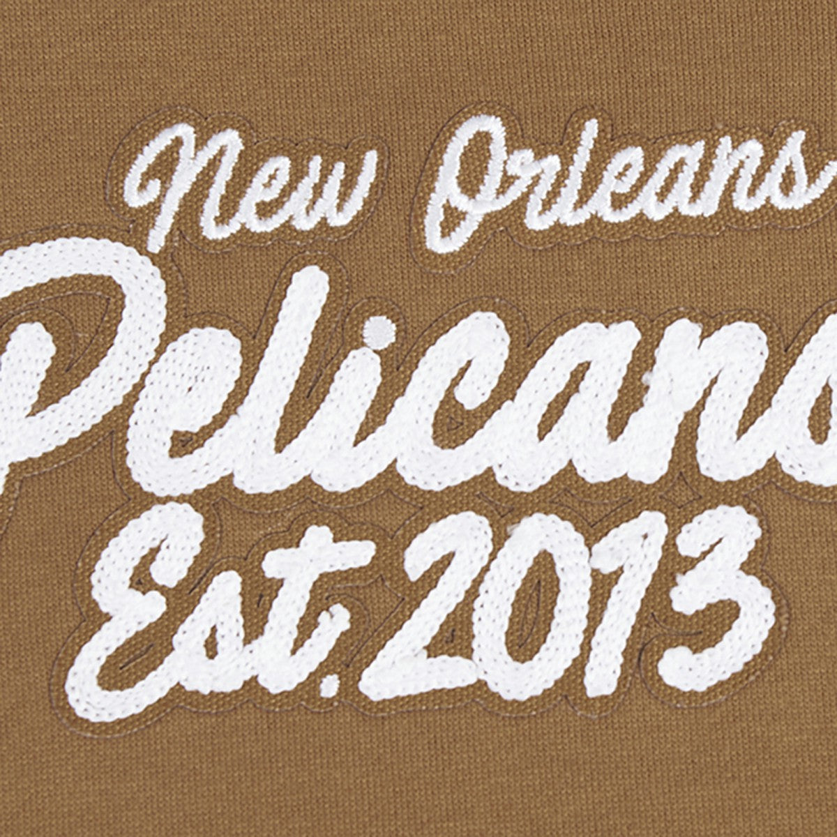 New Orleans Pelicans Pro Standard Paint the City Drop Shoulder Pullover Hoodie Brown - NBA