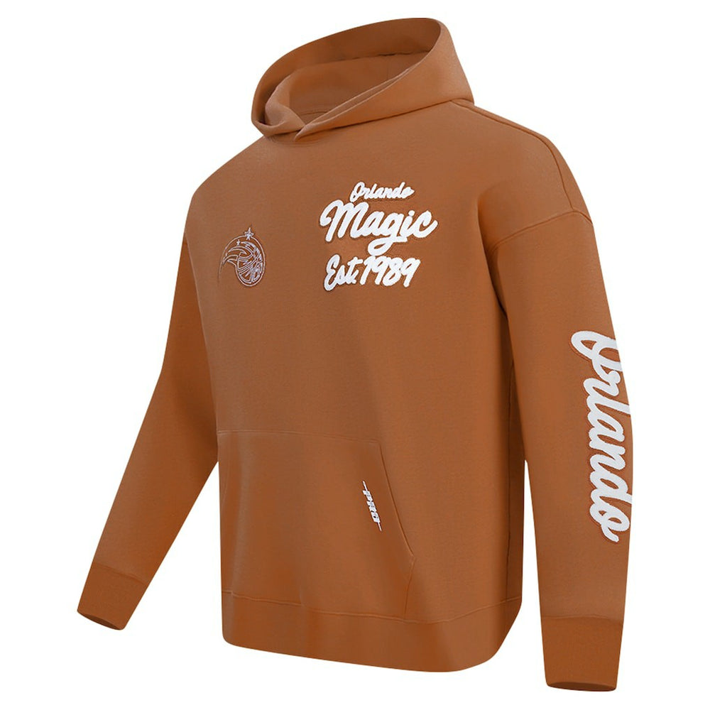 Orlando Magic Pro Standard Paint the City Drop Shoulder Pullover Hoodie Brown - NBA