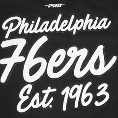 Philadelphia 76ers Pro Standard Paint the City Drop Shoulder Sweatshirt Black - NBA