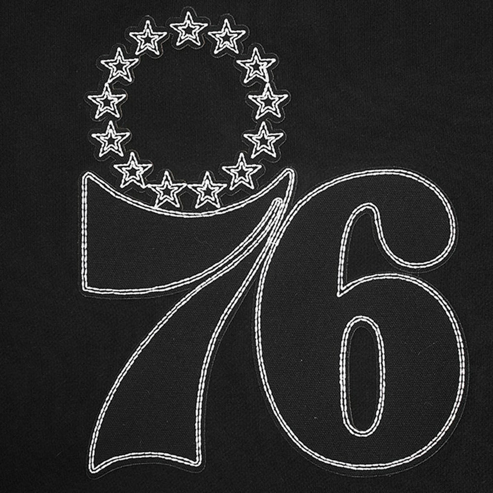 Philadelphia 76ers Pro Standard Paint the City Drop Shoulder Sweatshirt Black - NBA