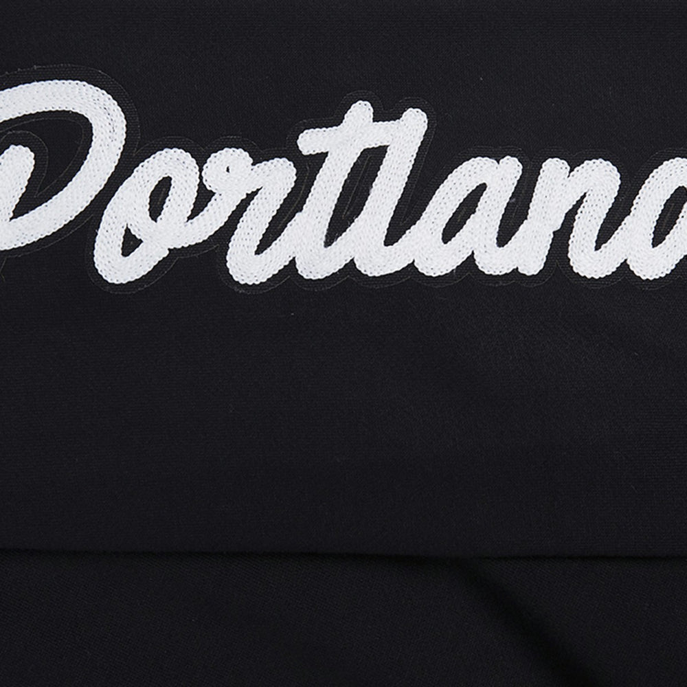 Portland Trail Blazers Pro Standard Paint the City Pullover Sweatshirt Black - NBA